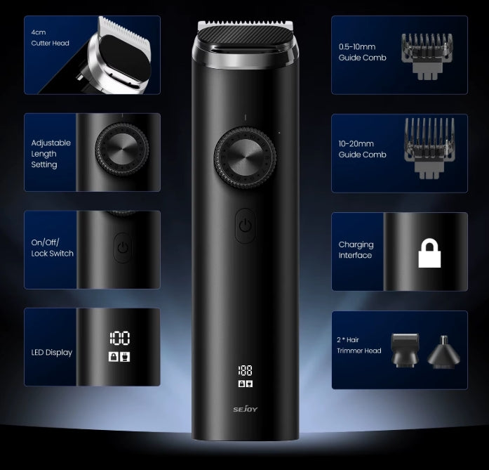 SEJOY® Professionelles 3-in-1 Haarschneider-Set