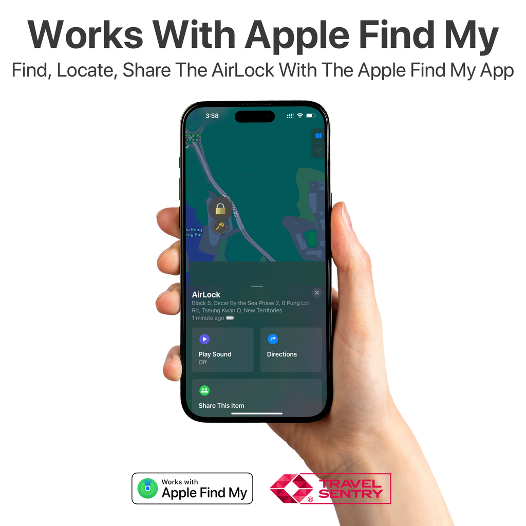 AirLock - Intelligentes, verlustsicheres TSA-Reiseschloss